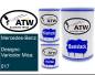 Preview: Mercedes-Benz, Designo Varicolor Mica, 017: 500ml Lackdose + 500ml Klarlack + 250ml Härter - Set, von ATW Autoteile West.
